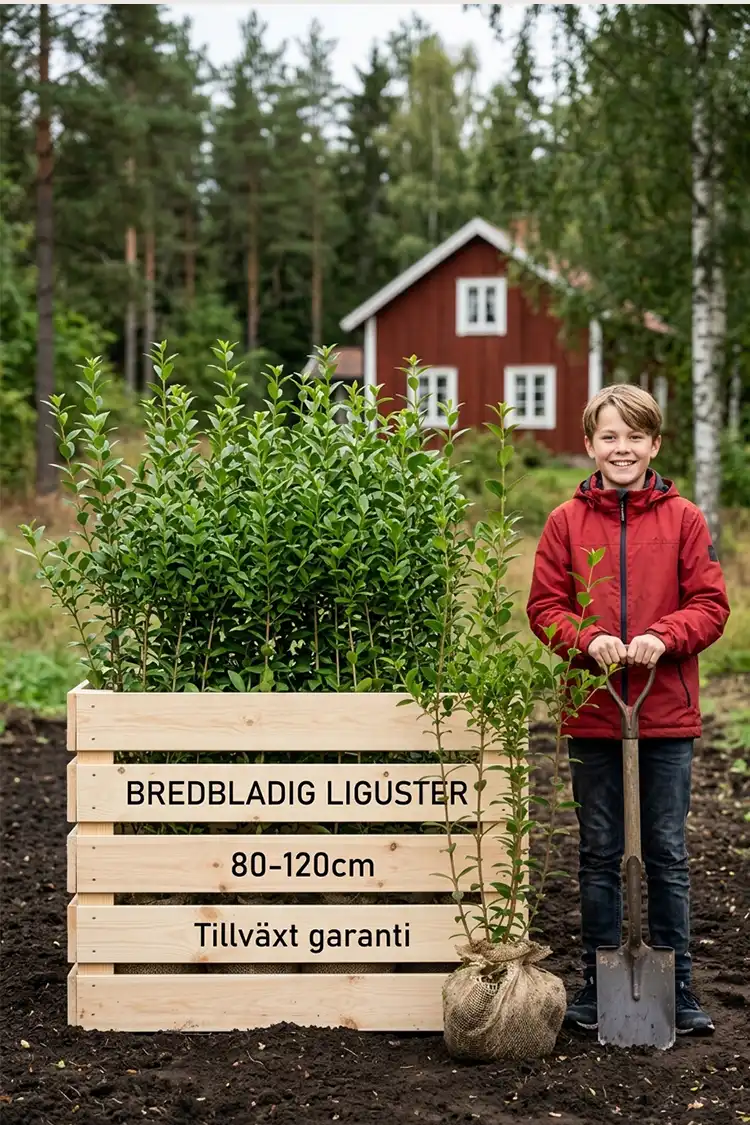 Bredbladig liguster Rotklump 80-120cm - Bild 2