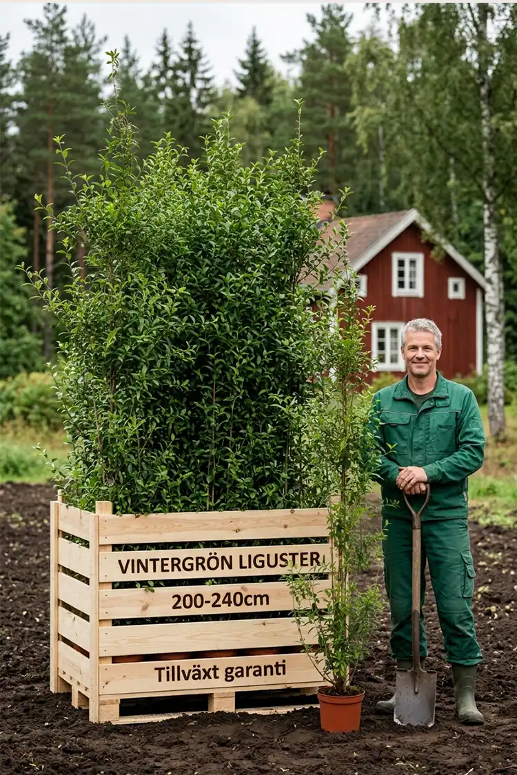 Vintergrön Liguster Kruka 200-240cm - Bild 2