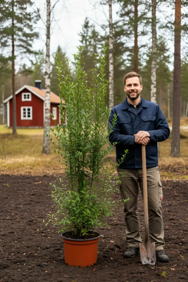 Liguster liga häck Geniuspack i kruka 180-220cm - Ger omedelbar insynsskydd