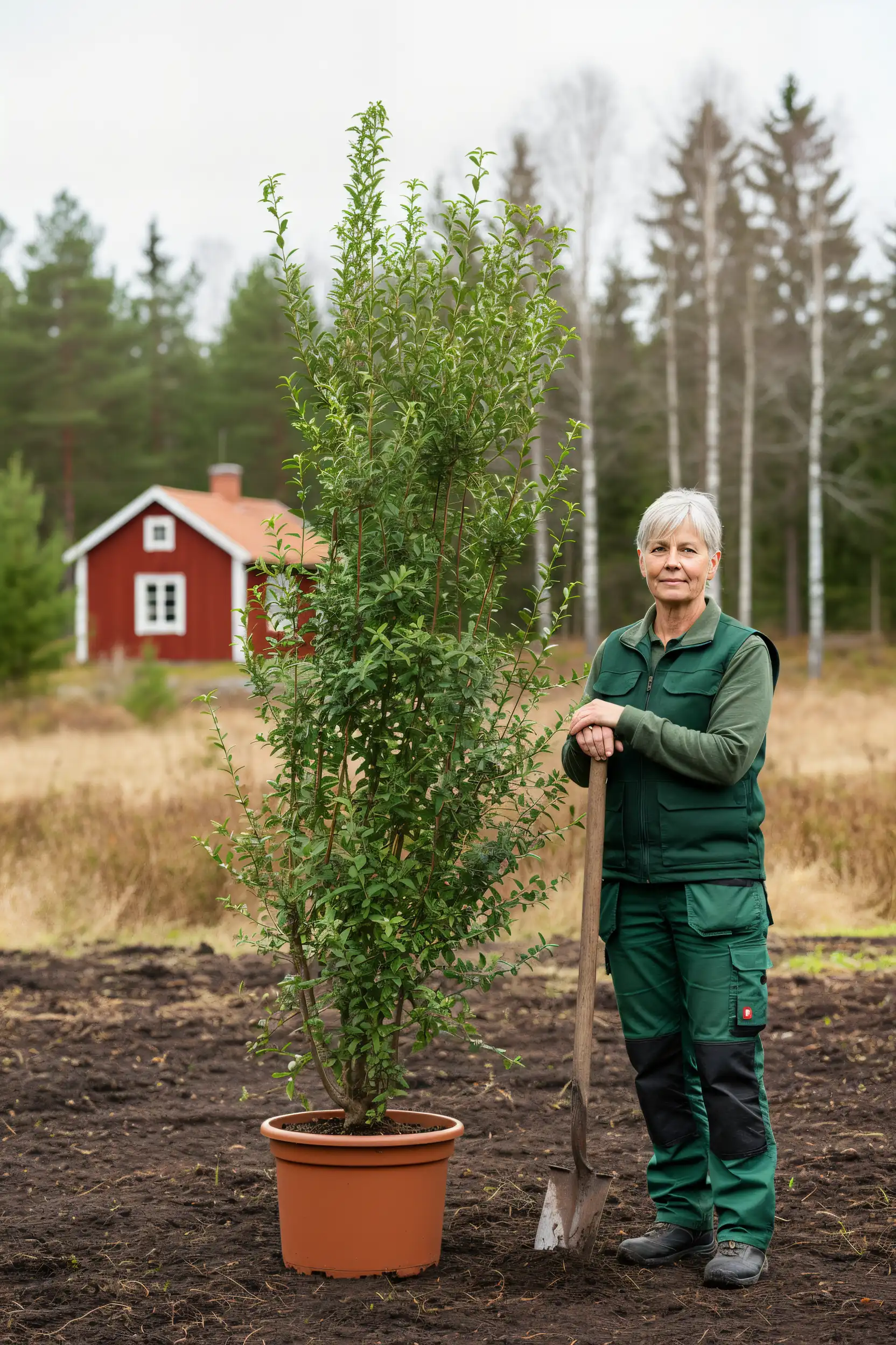 Liguster liga häck Geniuspack i kruka 220-260cm - Ger omedelbar insynsskydd