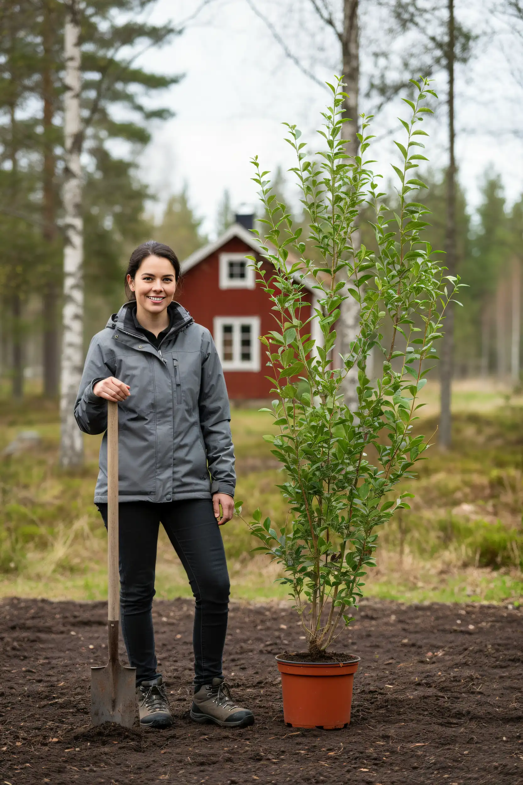 Bredbladig liguster häck Geniuspack i kruka 140-180cm - Ger omedelbar insynsskydd