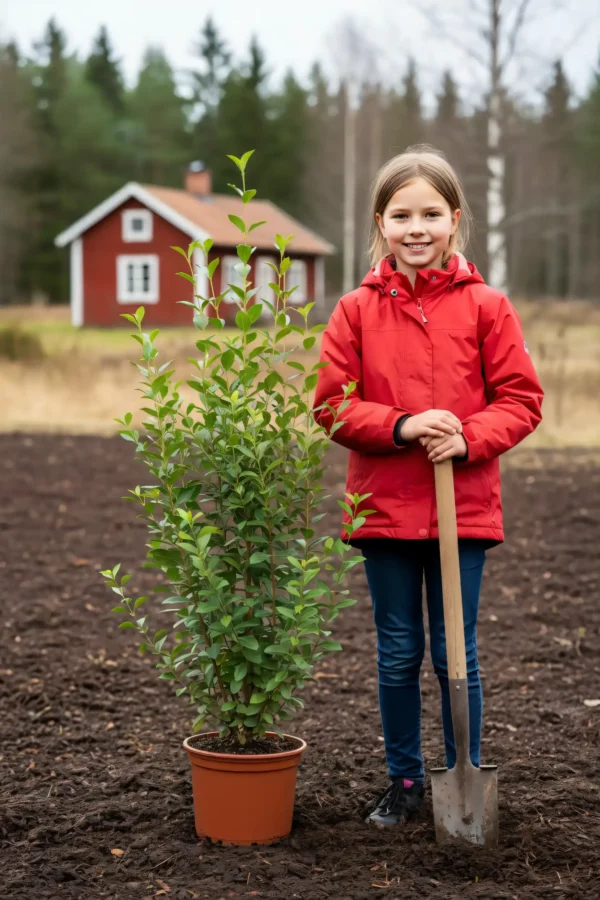 Bredbladig liguster häck Geniuspack i kruka 100-140cm - Ger omedelbar insynsskydd