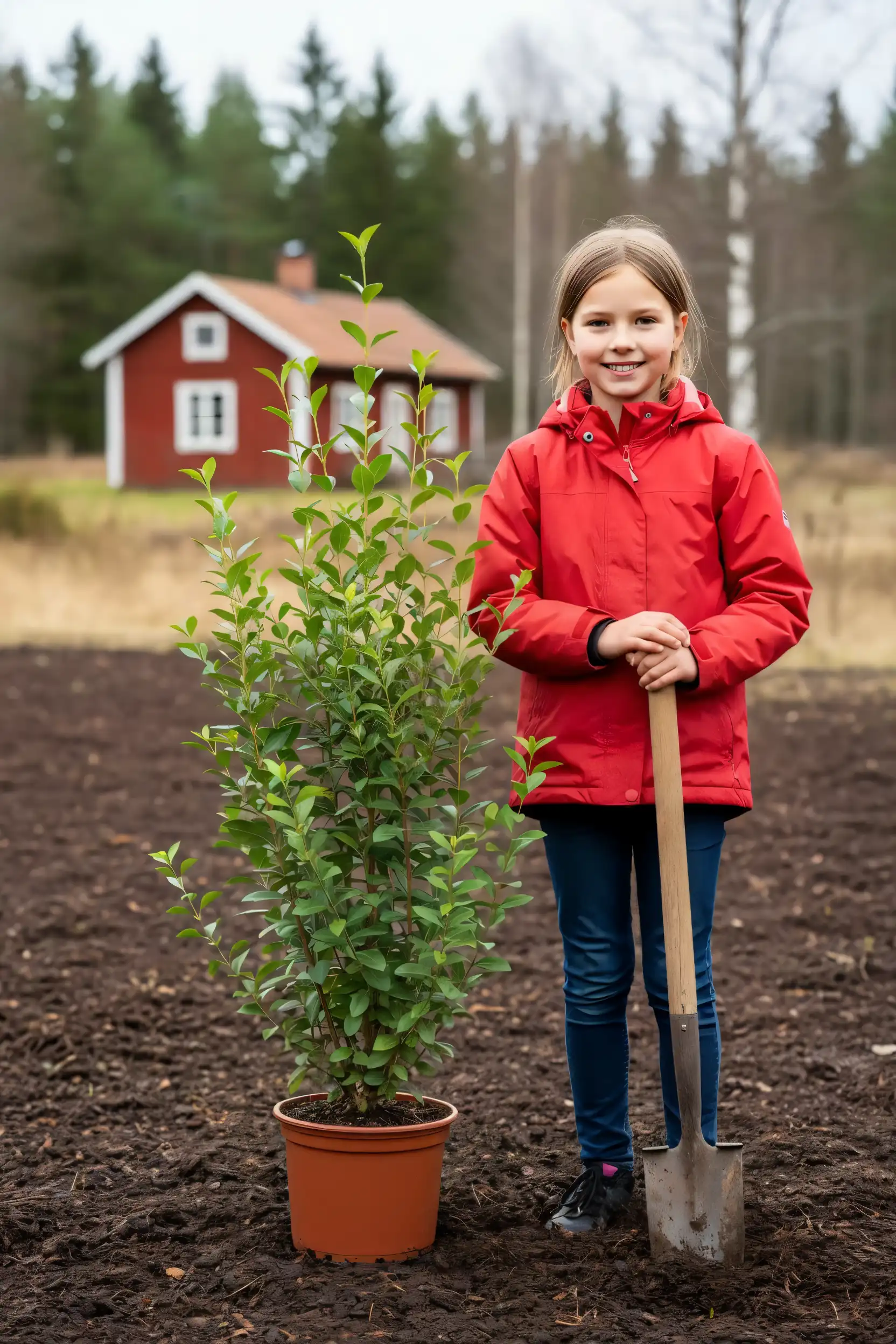 Bredbladig liguster häck Geniuspack i kruka 100-140cm - Ger omedelbar insynsskydd