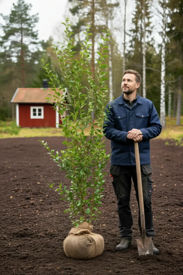 Bredbladig liguster häck Geniuspack med rotklump 180-220cm - Ger omedelbar insynsskydd